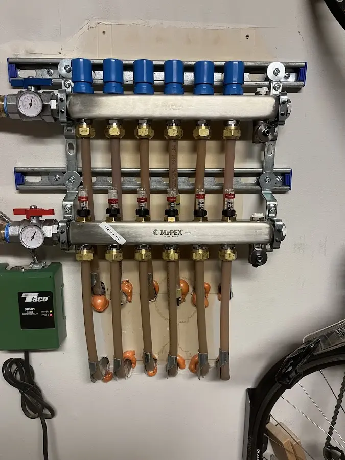 Plumber performing Gas Line Installation at a residential property in Lower Heidelberg